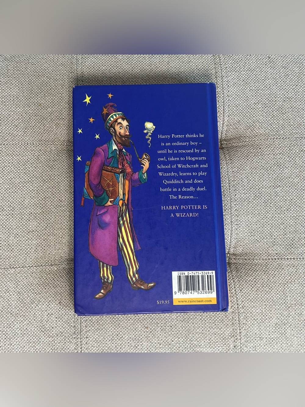 Harry Potter And The Philosopher's Stone 1st Ed 6th Print Hardcover No Jacket - Picture 2 of 9